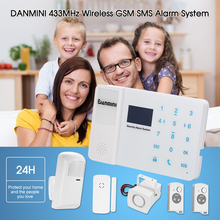Sistema de alarma GSM SMS inalámbrico, Kit de Sensor de puerta con pantalla LCD, ranura para teléfono, Control de aplicación remota, sistema de alarma de seguridad antirrobo para el hogar, 433MHz 2024 - compra barato
