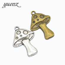 YuenZ 4pcs 2colour Antique bronze Alloy Metal mushroom Charms Pendants Jewelry Findings Accessories Fit DIY Necklace 40*29mm K26 2024 - buy cheap