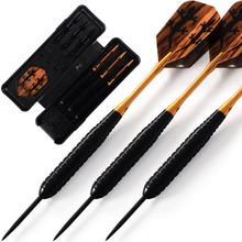 Cuesoul 24 Grams Steel Tip Brass Barrels Black Coating Darts Set With Aluminum Shafts and Darts Case, Free Shipping 2024 - buy cheap