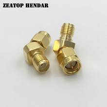 5Pcs Brass 45 135 Degree Angle SMA Male Jack to Female Plug SMA M/F RF Coaxial Gold Plated Connector 2024 - buy cheap