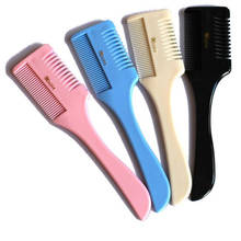 Hair Cutting Comb Black Handle Hair Brushes Cutting Thinning Trimmer Hair Salon DIY Styling Tools Professional Razor Cut Combs 2024 - buy cheap