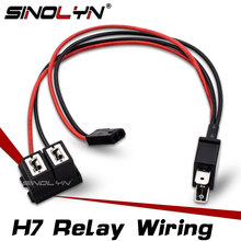 Sinolyn H7 Splitter Retrofit High Beam Projector Lens Headlight Lenses Cable Wire Harness For Car Lights Accessories Tuning 12V 2024 - buy cheap