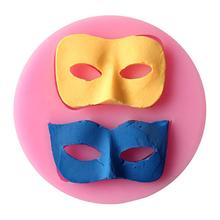 Máscaras de dança moldes de bolo fondant, molde de chocolate de sabão para cozinha, ferramenta de decoração de cozimento d463 2024 - compre barato