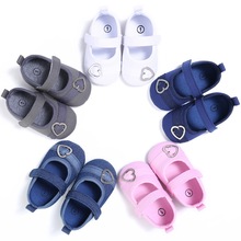 Spring and Autumn 0-1 baby girl heart-shaped princess shoes soft bottom shoes baby toddler shoes 2024 - buy cheap