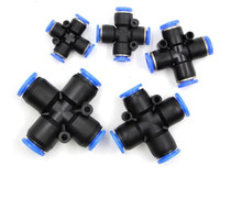 10pcs/lot Pneumatic fittings PZA-8 PZA-4 PZA-6 PZA-10 PZA-12 four Way Cross pneumatic pipe fitting 2024 - buy cheap