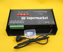 Светодиодный контроллер SD-карты T4000, настраиваемый RGB DMX512 LPD8806 1606 WS2811 WS2801 2024 - купить недорого
