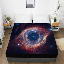 Fitted Sheet 150/180/200/160x200cm,3D HD Digital Print Custom Bed Sheet With Elastic,Mattress Cover Starry sky by NASA,drop ship 2024 - buy cheap