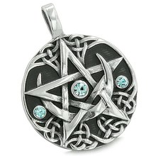 Amulet Talisman Pentagram Pentacle Jewelry Religious Wicca Wiccan Pagan Jewelry Pointed Star Charm For Men 2024 - buy cheap