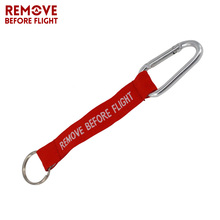 Remove Before Flight Keychain Safety Tags OEM Key Chains Red Embroidery Keyring for Aviation Motorcycle Car Key Rings llaveros 2024 - buy cheap