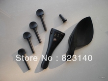 10 Sets EBONY Violin Fitting 4/4, Quality Violin parts with Tail piece, chin rest 4 pegs and end pin 2024 - buy cheap