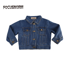 2018 Brand New Toddler Infant Children Kids Girls Denim Jean Fall Jacket Button Coat Outwear Tops Spring Autumn Clothes 1-6Y 2024 - buy cheap