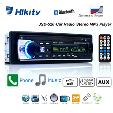 Hikity Bluetooth Autoradio 12V Car Stereo Radio FM Aux-IN Input Receiver SD USB JSD-520 In-dash 1 din Car MP3 Multimedia Player 2024 - buy cheap