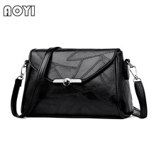 AOYI Women Shoulder Bag Female PU Leather Messenger Bag Ladies Elegant Crossbody Bags Luxury Designer Bolsas Feminina sac a main 2024 - buy cheap