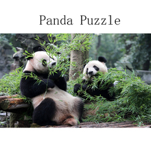 Ddwe criativo diy 1000 peça panda animais adultos de madeira quebra-cabeça kits aprendizagem cedo brinquedos educativos para criança presente adulto 2024 - compre barato
