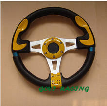 320mm car racing steeing wheel pvc leather wheel universal for car styling jetta mk4 teana j31  mk4 car-styling car styling 2024 - купить недорого