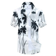 2020 fashion summer quick dry casual men short sleeve shirts beach dress shirt M-5XL AYG230 2024 - buy cheap