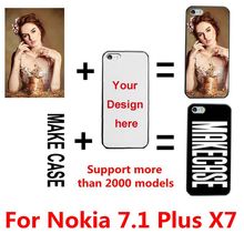 DIY personalizado nome da foto Personalizar a impressão do seu projeto caso capa para o Nokia 7.1 Plus X7 2024 - compre barato