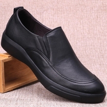 Men's leather business casual shoes men's leather soft bottom soft breathable leather shoes 2024 - buy cheap