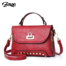 ZMQN Women Crossbody Bag Rivet Small Leather Bags For Women Handbag Fmaous Brand 2020 Lock Shoulder Messenger Bag Ladies C207 2024 - buy cheap