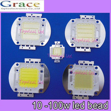 Led emissor emissor led branco 100-30000 k, 5 lâmpadas diy, 10w, 20w, 30w, 50w, 35000 w