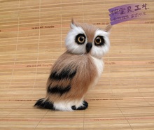 new simulation yellow owl toy polyethylene&fur owl doll gift about 9x9x15cm 1576 2024 - buy cheap