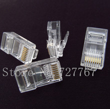 Free shipping 1000 RJ45 RJ-45 CAT5 Modular Plug Network Connector 1000pcs/lot 2024 - buy cheap