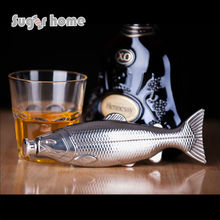 Mealivos-botella de acero inoxidable con forma de pez, frasco de Alcohol, licor, vodka, whisky, regalo, 4 oz 2023 - compra barato