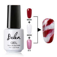 Belen 7ml Changeable Nail Art Gel Polish Marble Halo Effect Gel Top Base Coat Nail Polish Soak Off Manicure Gel For Nails Lacque 2024 - buy cheap