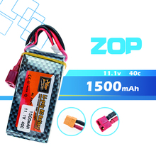 1pc Zop LiPo Battery 11.1V 1500Mah 3S 40C XT60/T Plug For RC Car Airplane WLtoys V950 Helicopter Part 2024 - buy cheap