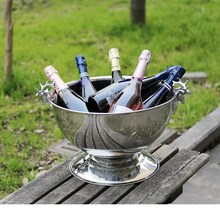 Large champagne bucket chilled home European deer head champagne Ice bucket bar 2024 - buy cheap
