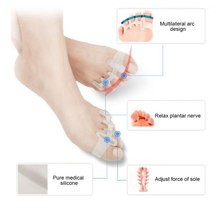 1 Pair Fashion Hallux Valgus Braces Toe Separator Overlapping Toes Rehabilitation Treatment Foot Bone Orthotic Device Feet Care 2024 - buy cheap