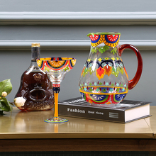 Óculos champanhe criativo, conjunto de copo de vidro colorido, copo de vinho, cerveja, uísque, vidro, bar, hotel, festa, acessório para bebidas 2024 - compre barato