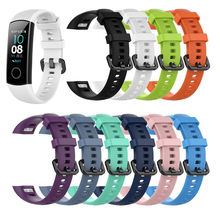 Silicone Smart Band Bracelet Strap for Huawei Honor Band 4 Running Smart Wristband band strap bracelet wrist strap belt correa 2024 - buy cheap