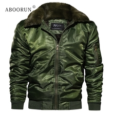ABOORUN-Chaqueta de lana gruesa para hombre, abrigo cálido a la moda, Parkas, x1259, Invierno 2024 - compra barato
