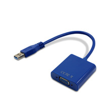 Convertidor de adaptador de pantalla múltiple USB 3,0 a VGA, tarjeta gráfica de vídeo externo, color azul, VGA 5.0gbps, supervelocidad, USB 3,0 2024 - compra barato