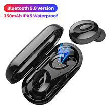 Fones de ouvido sem fio, com bluetooth 5.0, microfone, para jogos, à prova d'água, ipx5 2024 - compre barato
