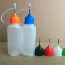 Botella de plástico LDPE de 20ml, gotero de aguja, botella vacía de aceite líquido rellenable con tapas de Metal de tornillo, 1000 Uds. 2024 - compra barato