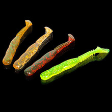 10Pcs/lot Fishing Tackle Soft Fishing Lure Soft Baits 70mm/2.35g T Tail Fish Grub Lure Baits 2024 - buy cheap