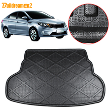 Buildreamen2 For Kia K2 Pride Rio Sedan Car Tray Boot Liner Tail Trunk Mat Floor Cargo Carpet Mud Pad Accessories 2012-2017 2024 - buy cheap