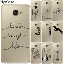 Love Laugh Life Printing Soft TPU Silicone Case Cover For Samsung Galaxy A3 A5 A7 2016 2017 A6 A8 Plus A7 2018 A30 A50 A10 Coque 2024 - buy cheap