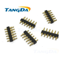 Placa de conector de dedal pogo 6P, paso de soldadura: 2,54mm, altura: 7 + 2mm 2024 - compra barato