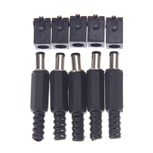 Toma de corriente de DC-005, conector redondo de aguja macho y hembra, Total de 10 Uds. (macho 5 uds. + hembra 5 uds.), conector hembra de 5,5x2,1mm 2024 - compra barato