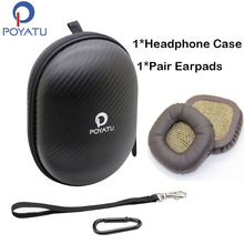 POYATU Headphone Hard Case Carry Bag For Marshall Major and Major ll Bluetooth Monitor Headphone Earpads Ear Pads Cushion Cover 2024 - buy cheap