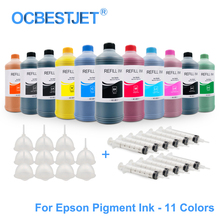 Kit universal de recarga de tinta para pigmento, 11x500ml, para epson stylus pro 7900, 9900, 7910, 4900, 4910, surecolor p6000, p7000, p8000, p9000 2024 - compre barato