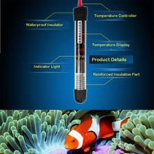 25/50/100/200/300W Aquarium Submersible Water Vitreous Heater winter Pet Fish Tank Heating Rod Thermostat Bar EU/US Plug 2024 - buy cheap