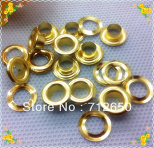 Hole diameter 5mm, outside diameter 9.5mm Gold color metal round eyelet with washers 200 pcs/lot, garment eyelet DIY accessories 2024 - купить недорого