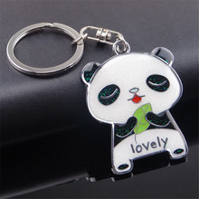 Original New Novelty Cute Panda Keychains Women Trinket  Chinese Style Animal Pandas Key Chain Men Jewelry Wedding Gift 2024 - buy cheap