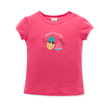 Kavkas-Camiseta de algodón para niña recién nacida, ropa de manga corta con estampado de fruta de dibujos animados, camiseta para niña recién nacida 2024 - compra barato