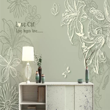 Papel de parede decorativo moderno simples pequeno estilo fresco pintura de fundo da parede 2024 - compre barato