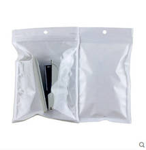 Wholesale 10.5cm*15cm White / Clear Self Seal Zipper Plastic Packaging Bags Ziplock Storage Bag Retail Package With Hang Hole 2024 - buy cheap